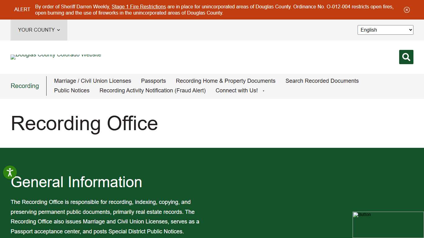 Recording Office - Douglas County